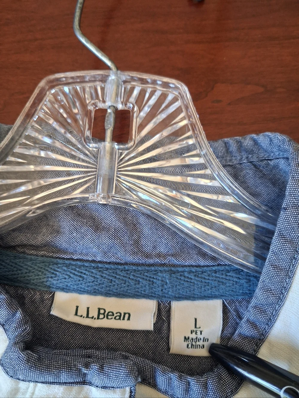 L.L. Bean Rugby Striped Jersey Large Petite EUC - Picture 2 of 9